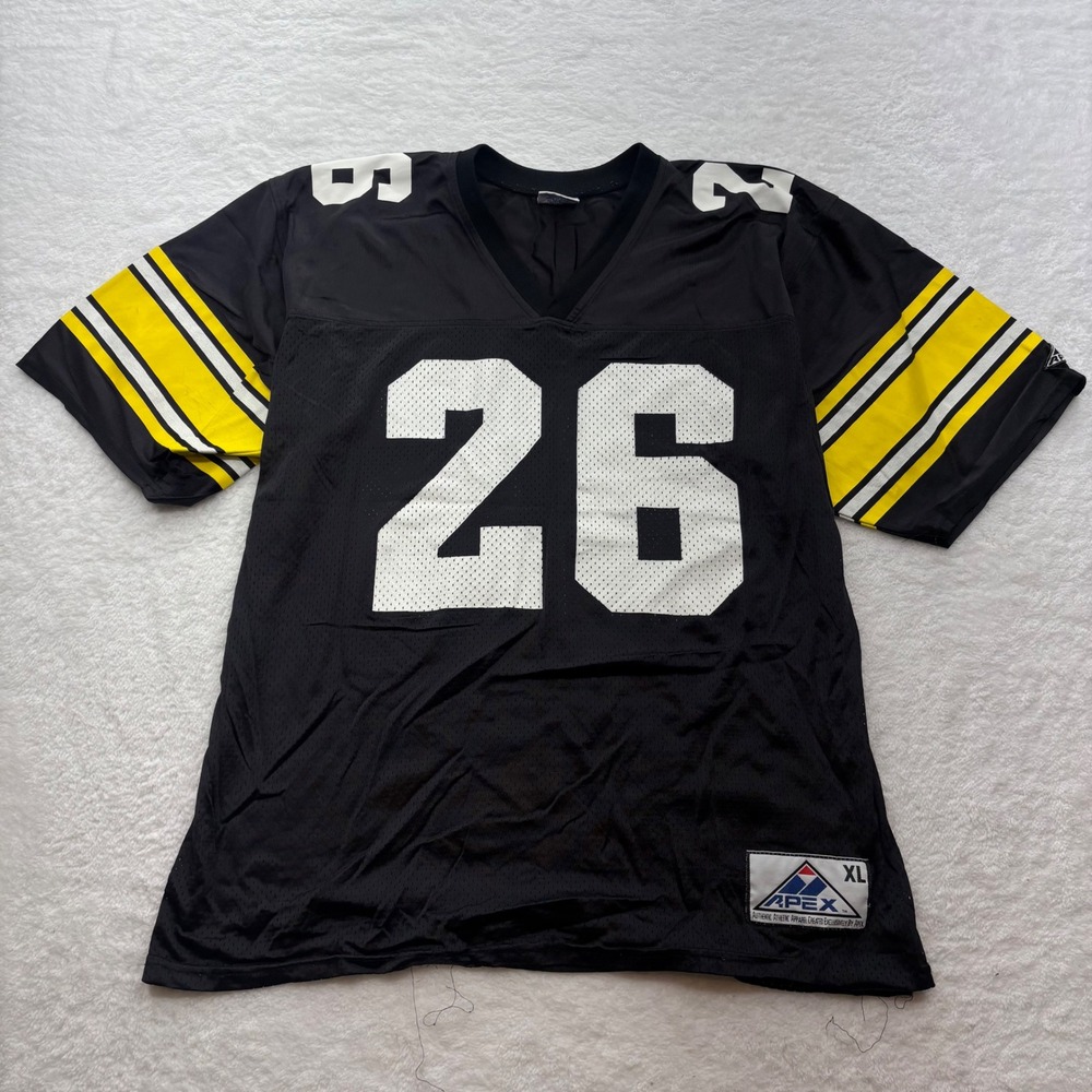 Vintage Apex One Rod Woodson Pittsburgh Steelers 26 Jersey Black XL 90s NFL